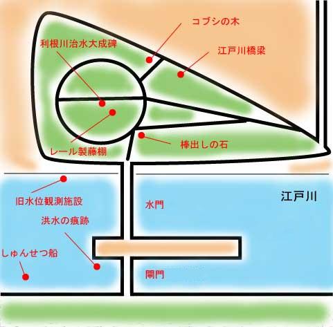 中の島公園概略図