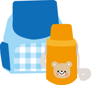 児・イラスト　水筒