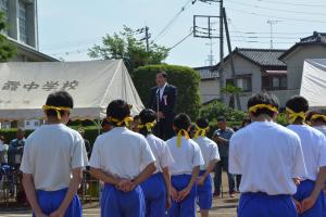 H30中学校体育祭町長