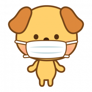 マスク 犬 イラスト