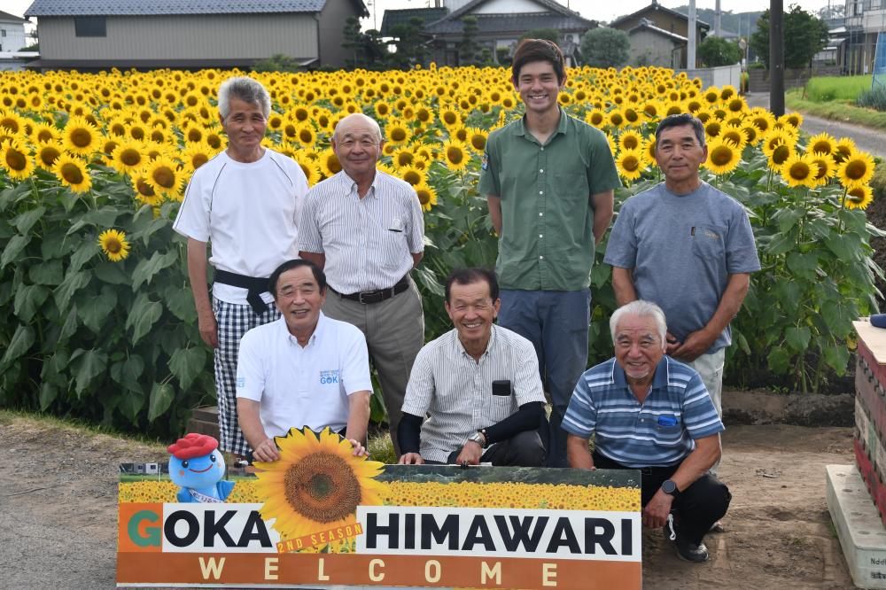 7月26日葵会のみなさんと染谷町長