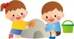 イラスト 砂場 こども