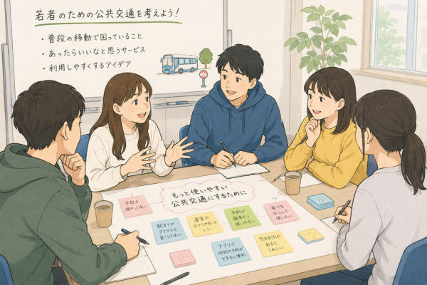 意見交換会イラスト
