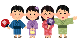 イラスト　浴衣
