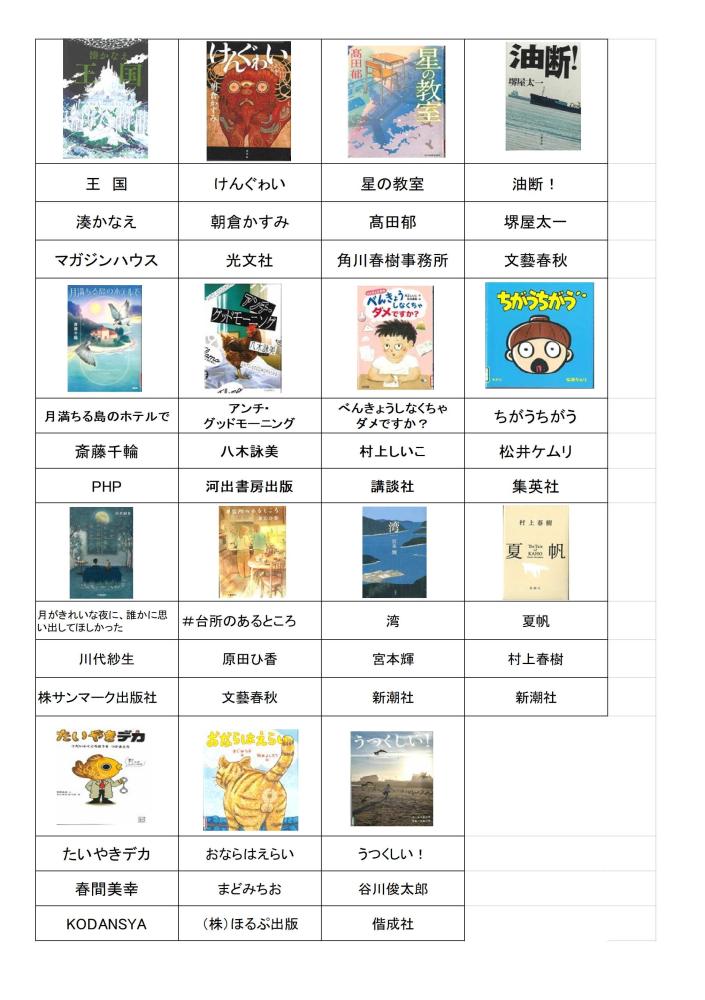 最新入荷図書