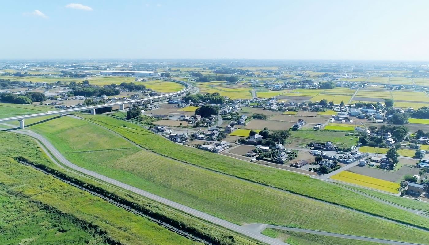 五霞町の風景